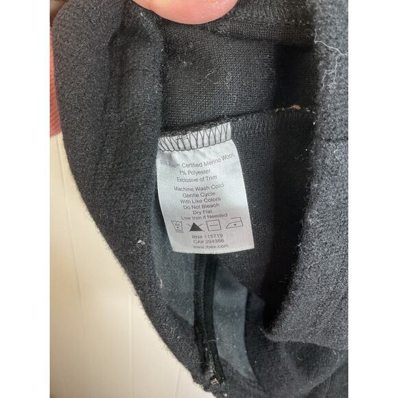 IBEX Women's Carrie Black Merino Wool Vest Full Zip with Zip Pockets Size Medium - Picture 7 of 7